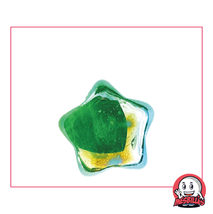 Hollywood-Murmel aus transluzentem Glas, grün – Der Star unter den Form-Murmeln – MeineMurmeln