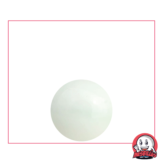 Bille Perle Opaque 16 mm - Bille blanche brillantes - MesBilles