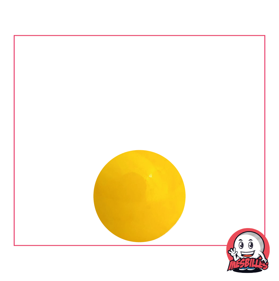 1 Murmel Perle Gelb 14 mm