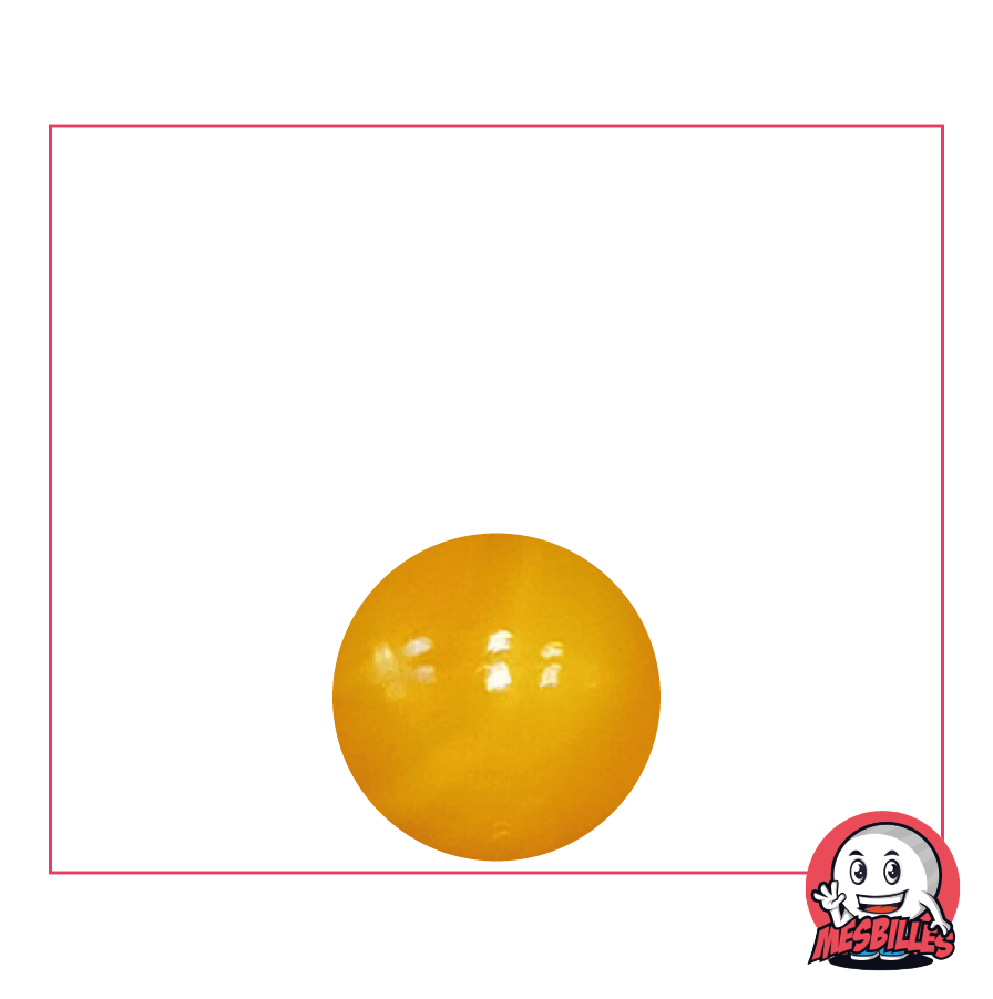 Bille Perle 14 mm - Verre Opaque Orange Vibrant - MesBilles