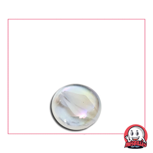 Cette bille Plate Froissé Blanc 18 mm est également nommée Bille Galet en Verre, elle est utilisée pour Jouer, Décorer ou Collectionner. Qui a Dit que le Jeu de l'Oie Devait Être Ennuyeux ? Marquez Votre Progrès durant la partie avec une Touche de Blanc Éclatant !