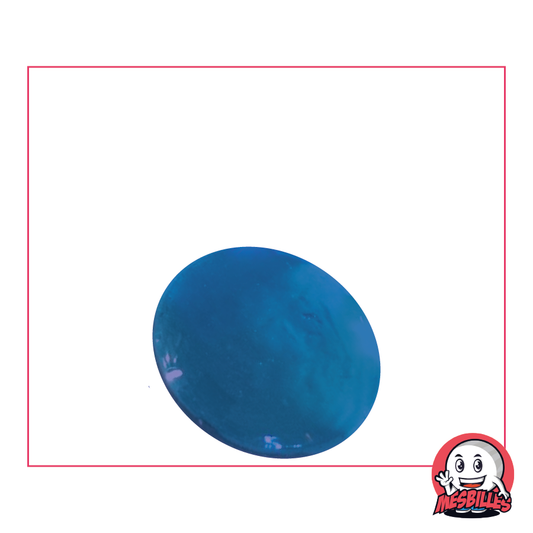 1 Bille Plate Loupe Bleu 30 mm