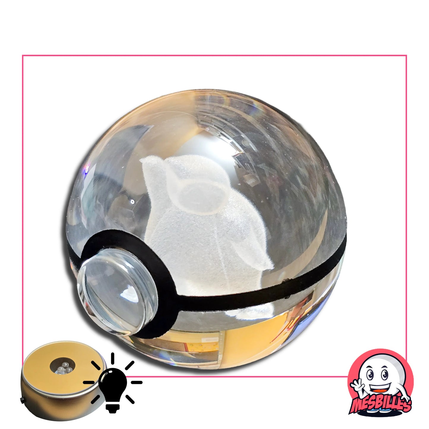 Bille Ronflex Pokémon 50 mm Fond Plat