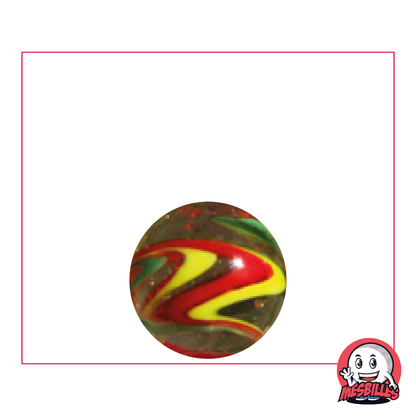 Rote Speedy Murmel 16 mm, der scharlachrote Miniatur-Bolide