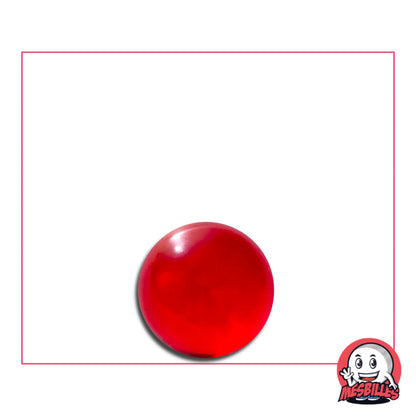 Mini Bille de&nbsp;8 mm est en Cristal de Bohême de couleur Rouge Translucide