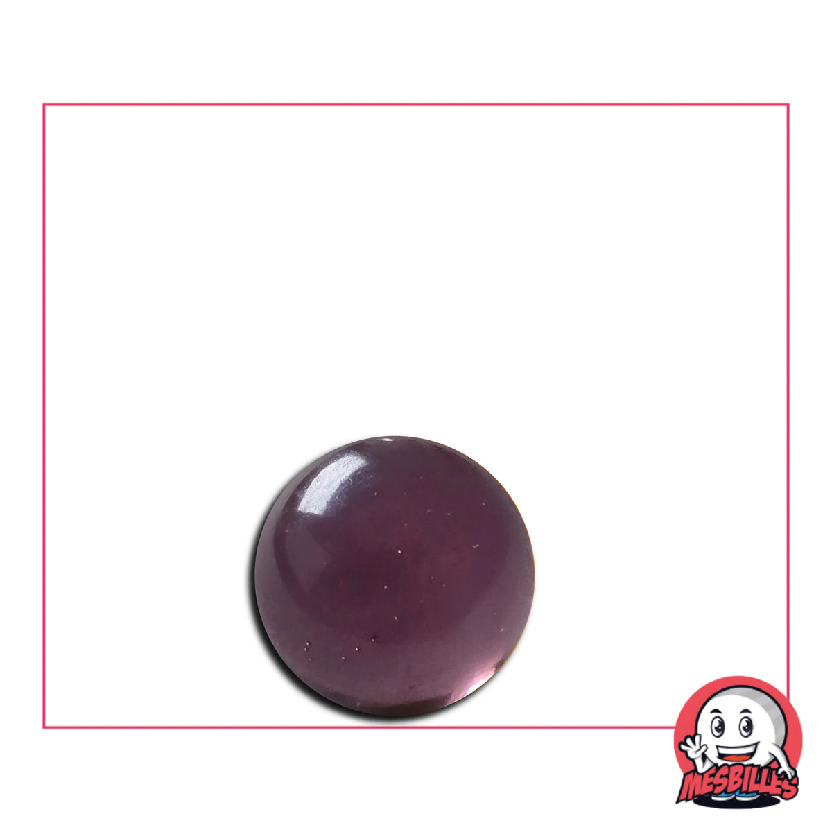 Bille en verre de Bohême Violet 12 mm par MesBilles