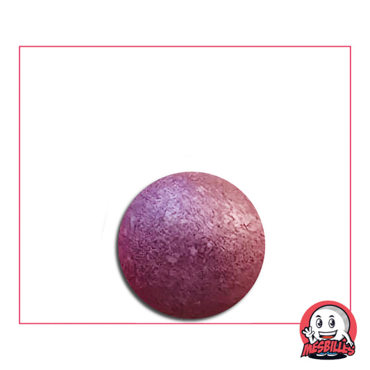 Bille en terre rose brillant 14 mm ; pièce artisanale française à la couleur éclatante et au charme traditionnel