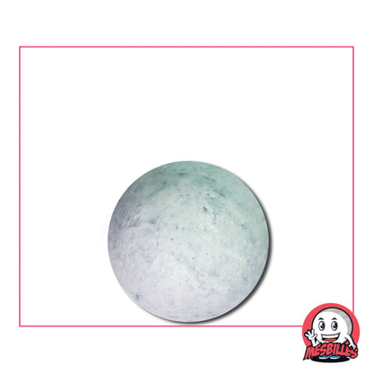 Bille en terre blanche 16 mm ; pièce artisanale française à la texture mate et au charme traditionnel.