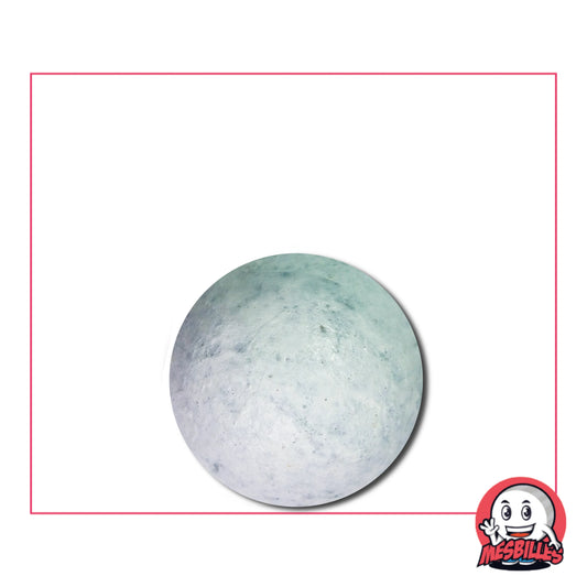 Bille en terre blanche 16 mm ; pièce artisanale française à la texture mate et au charme traditionnel.