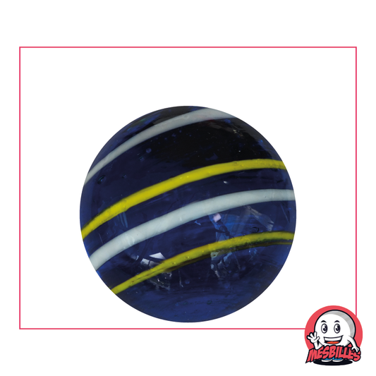 Bille Cyclone Bleu : 35 mm de Vortex Translucide