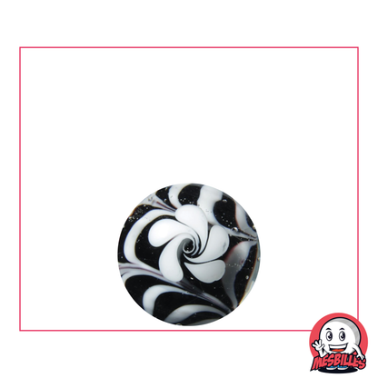 1 Murmel Art Fleur Noire 16 mm