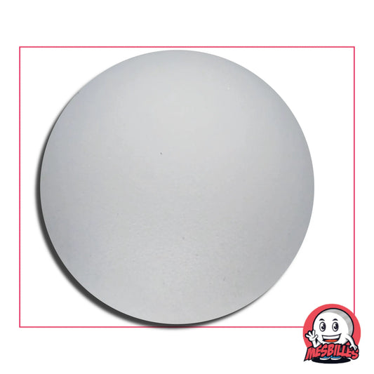 Bille Cristal Givrée 80 mm en verre de Bohême – grande bille blanche mate effet givré