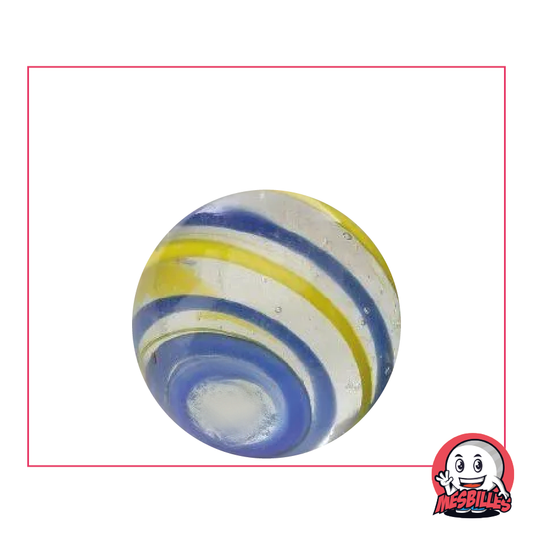 1 Bille Cyclone Vert et Bleu 25 mm Collector
