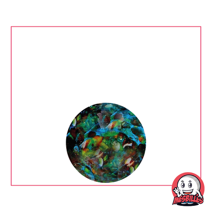 Murmeln Flyer Dunkel 16 mm, die Murmeln-Version der F-117 Nighthawk, mit dunklen Flecken bedeckt