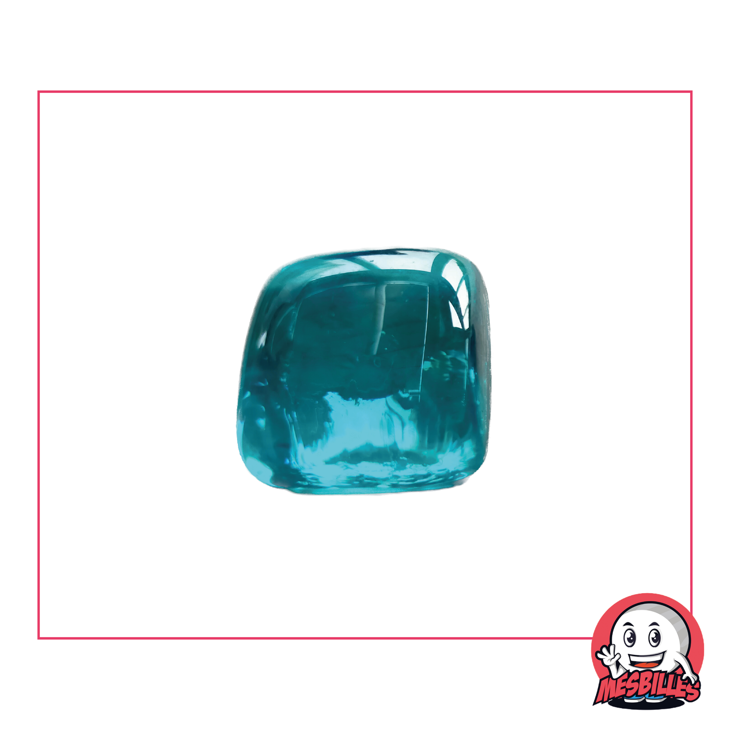 1 Murmel Quadrat Blau