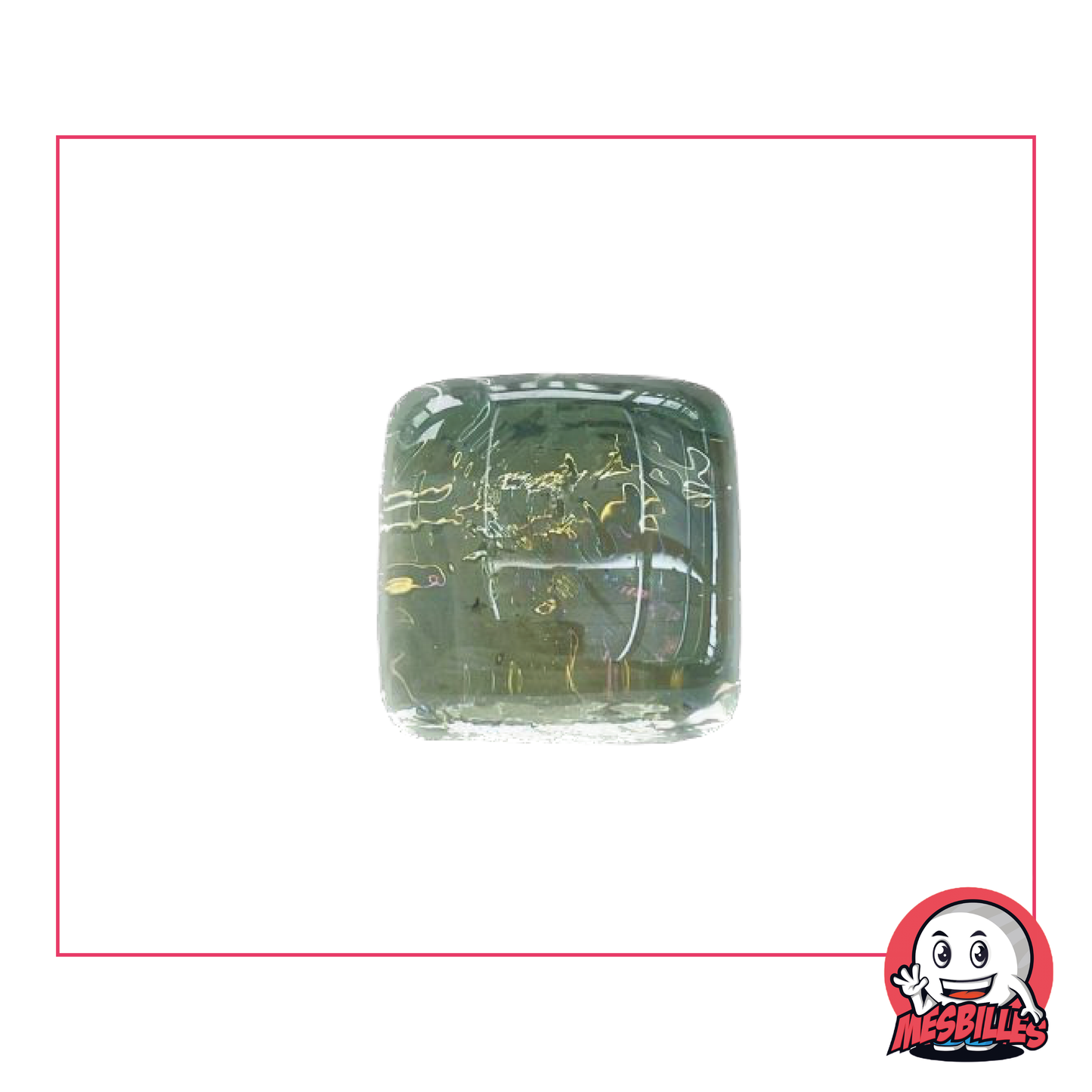 1 Murmeln Quadrat Kristall