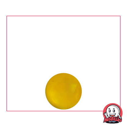 1 Bille verre de bohème Loupe Jaune 06 mm