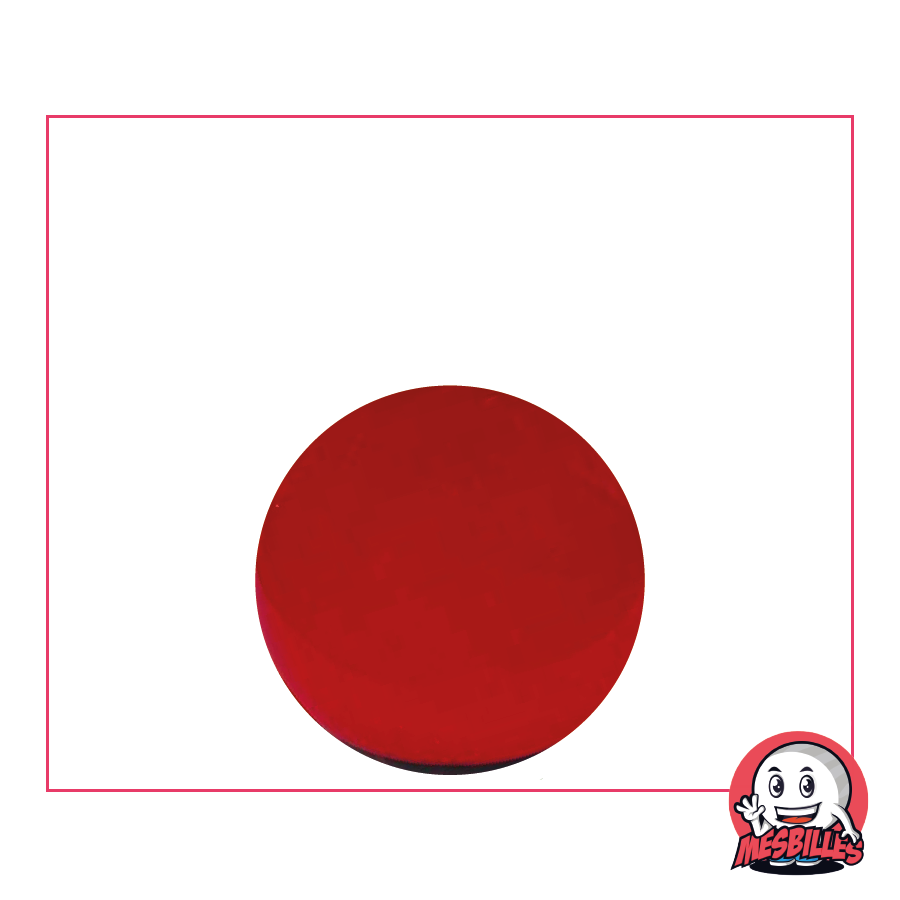 1 Murmeln Licht Rot 22 mm