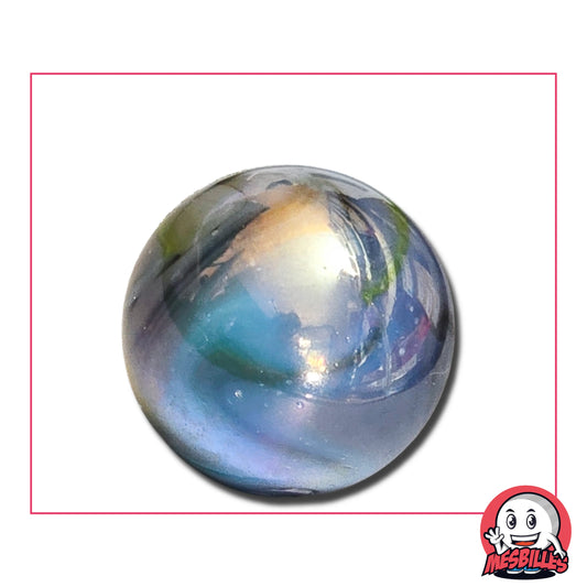 Bille Orage opaque et brillante de couleur nacrée 35 mm - MesBilles