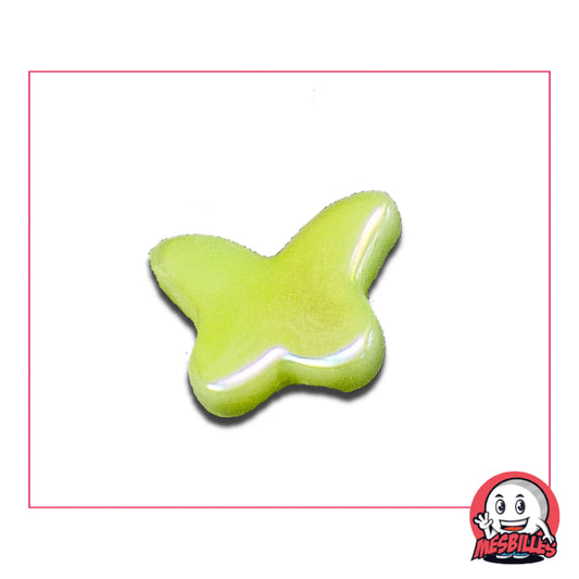 Bille papillon Fluo perle extra plate – vue de face, isolée sur fond neutre