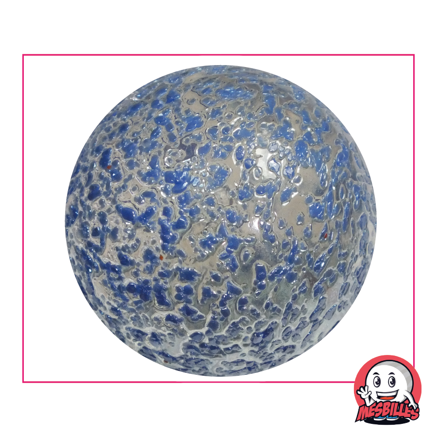Mammouth Pépite Bleu Foncé, eine 50 mm große Glasmurmel