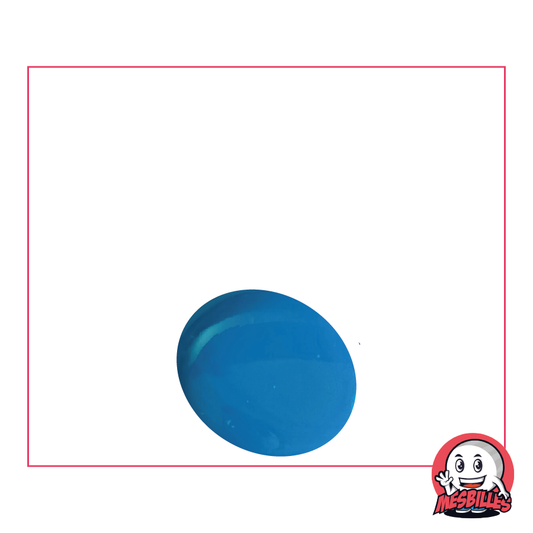 1 Bille Plate Perle Bleu-Clair 18 mm