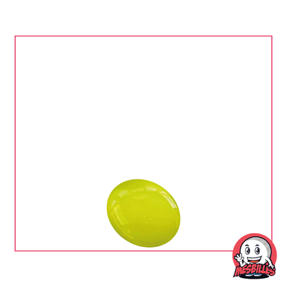 1 Flache Murmel 12 mm Perle Zitronengrün