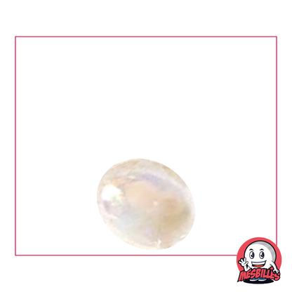 1 Bille Plate Irisée Cristal 18 mm