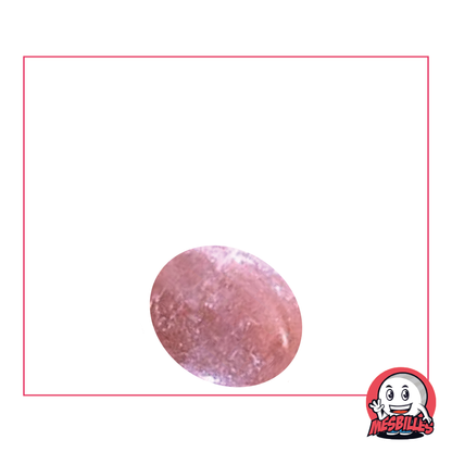 1 Flache Murmel 18 mm Lupe Rosé-hell