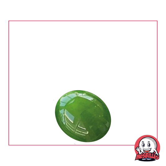 1 Bille Plate Perle Vert Nuit 18 mm