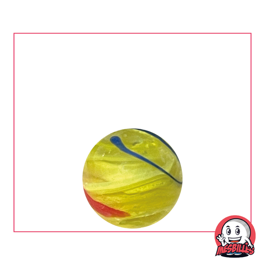 1 Bille Zébra Jaune 16 mm Collector