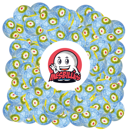 1 Murmel Kunst Wasserlilie 22 mm