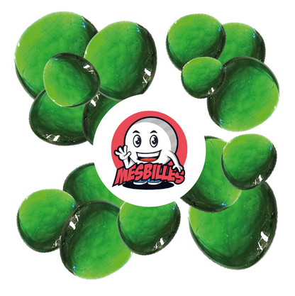 1 Bille Plate Loupe Vert 30 mm