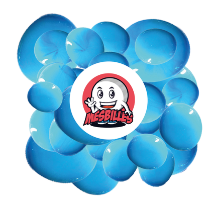 1 Bille Plate Perle Bleu Clair 30 mm