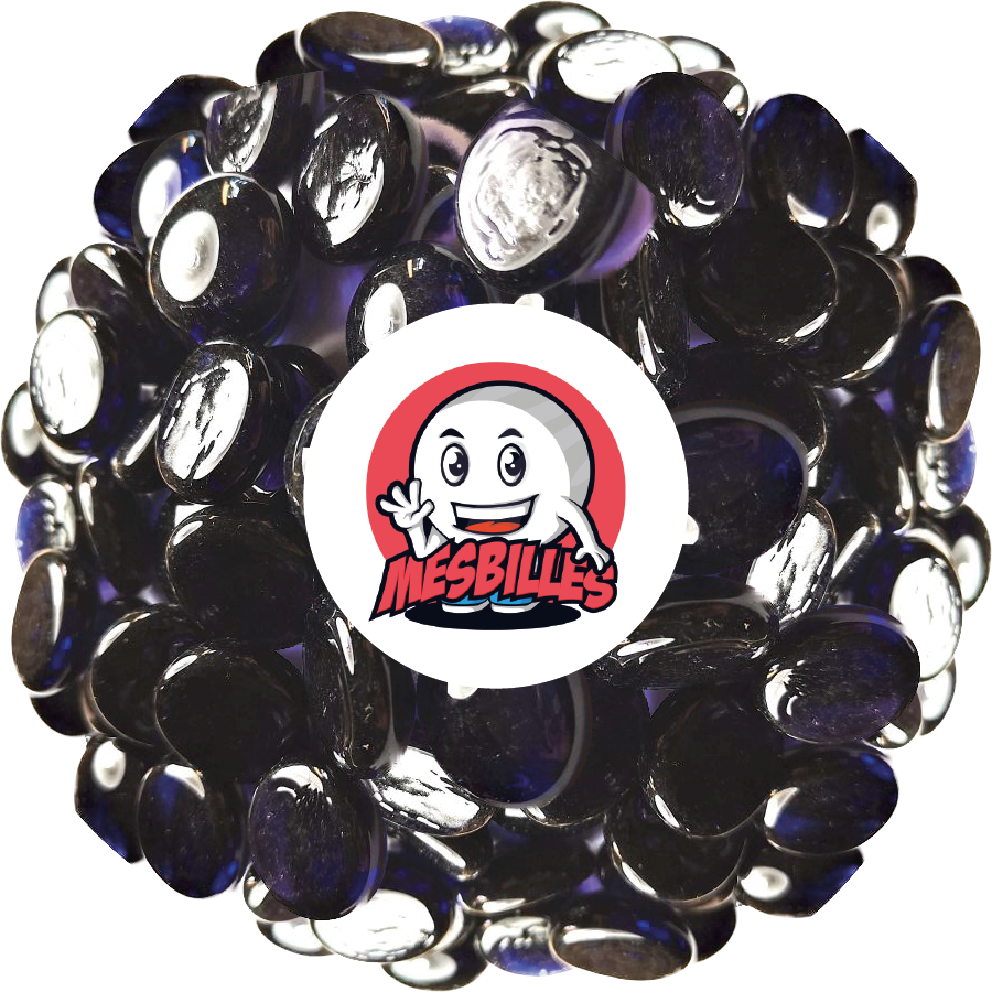 1 Bille Plate Loupe Violet Nuit 18 mm