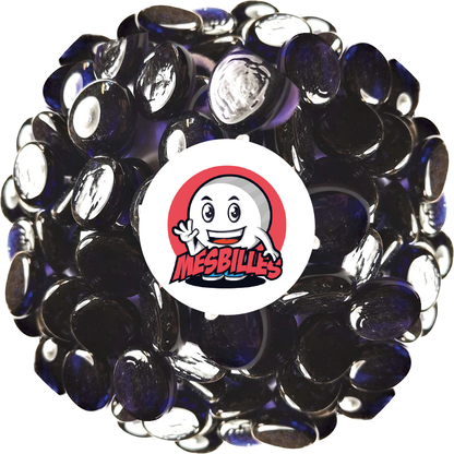 1 Bille Plate Loupe Violet Nuit 18 mm