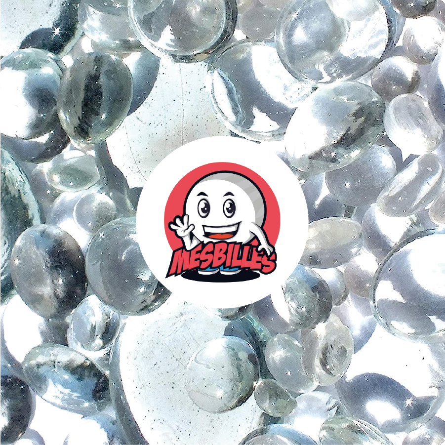 1 Bille Plate Loupe Cristal 18 mm