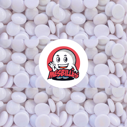 1 Bille Plate Perle Rose-Clair 18 mm