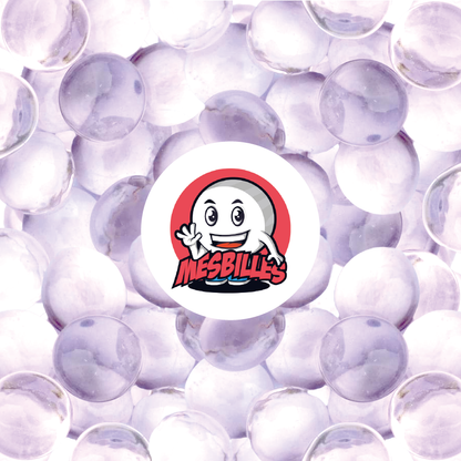 1 Bille Plate Loupe Violet-Clair 18 mm