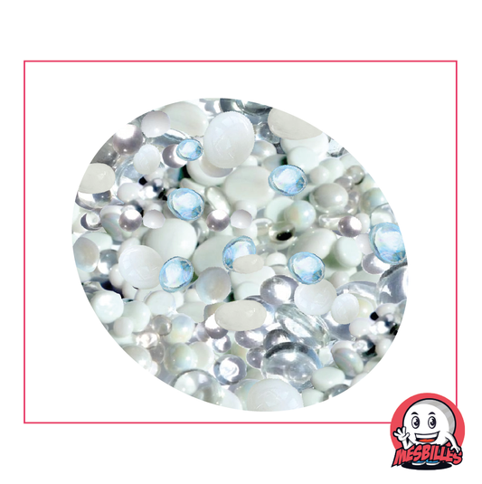 Billes Plates en verre blanc et cristal, opaques et transparentes, 12mm à 30mm