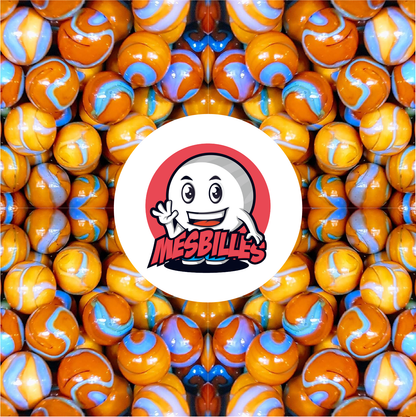 1 Bille Orange-Turquoise 25 mm