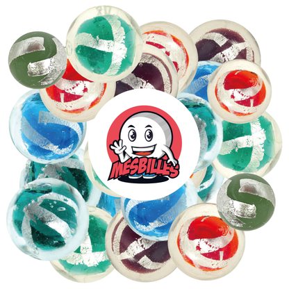 1 Bille Art Cage Argent Vert 16 mm