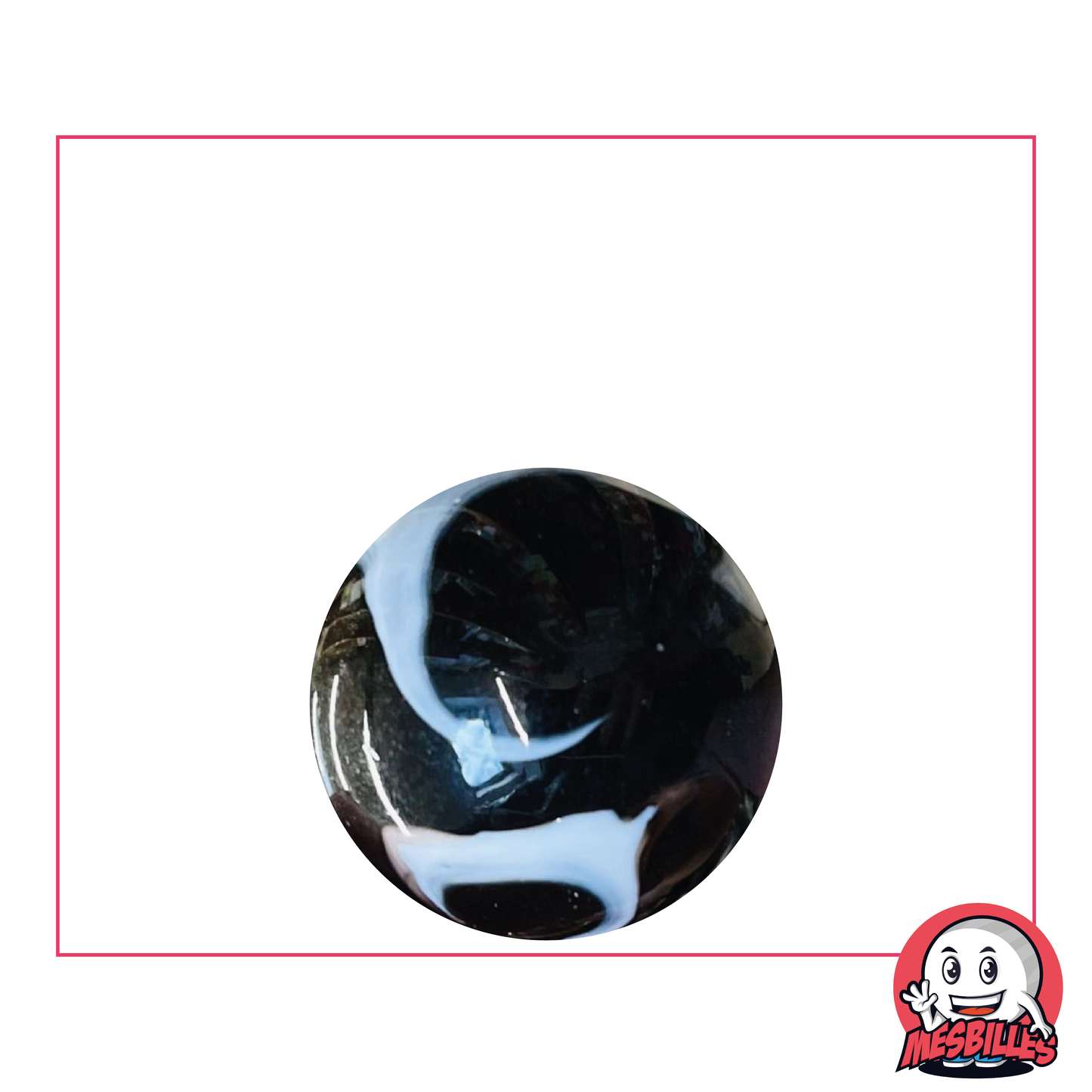 1 Murmeln Kohle 22 mm