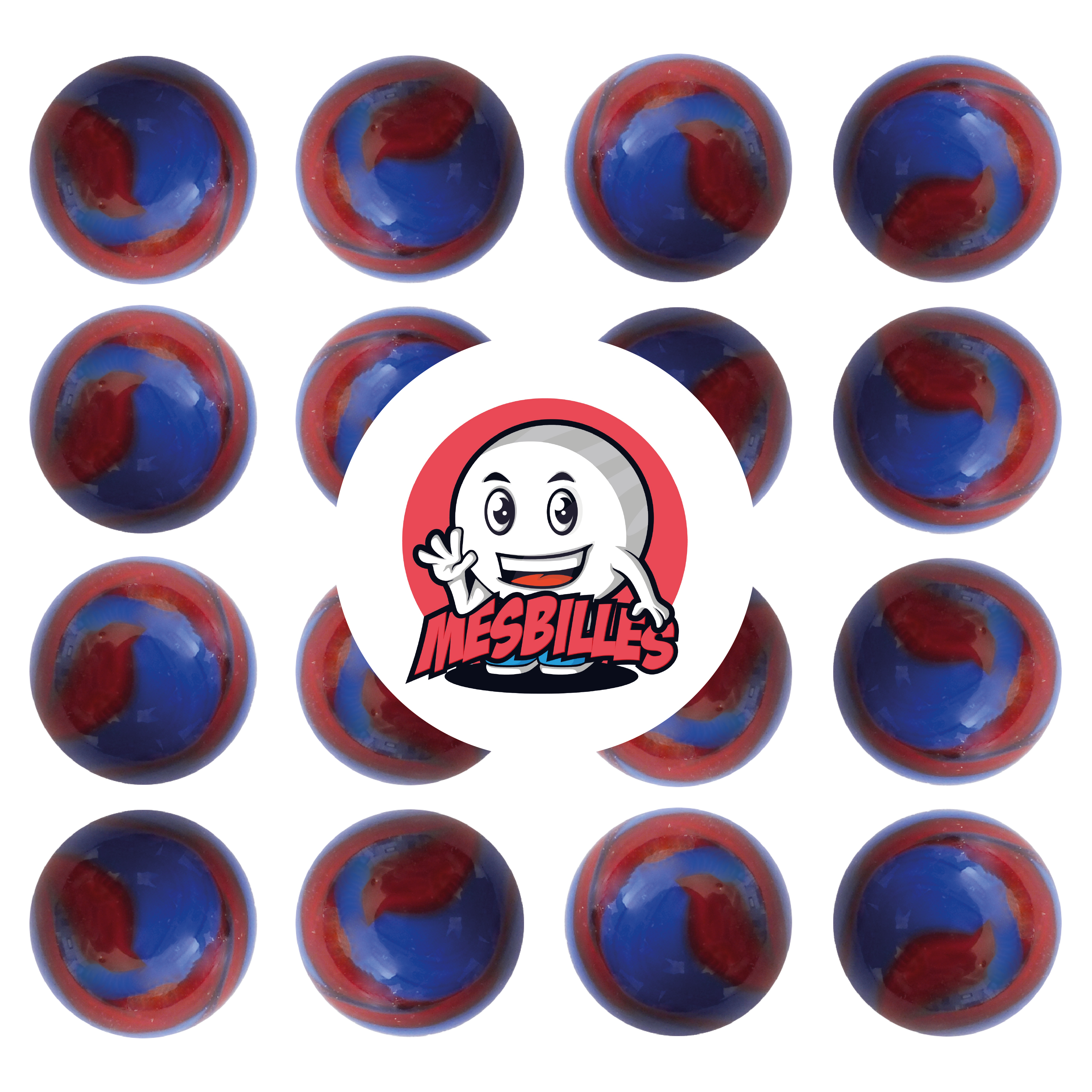10 Billes En Verre Dino - 9 Billes Standard + 1 Calot Plus Gros - Jeu De Billes Pour Collection Ou Jeu - 9