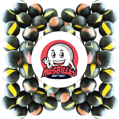 1 Murmel Frosted Schwarz 16 mm