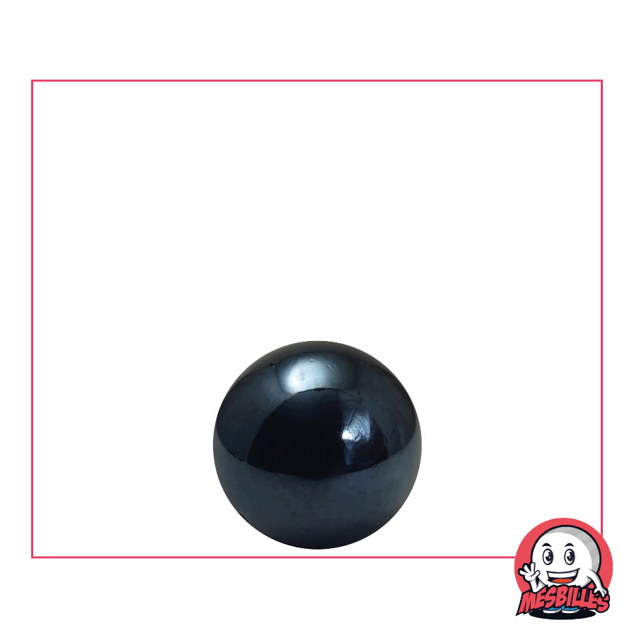 MeineMurmeln - Murmeln Glänzend Schwarz Perlmutt opak glänzend 14 mm