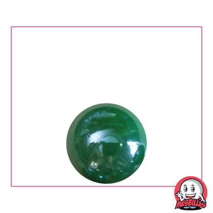 Glänzende Murmeln Grün Perlmutt 16 mm – Runde Glasmurmel mit perlmuttartigem Glanz. – MeineMurmeln