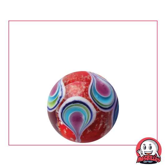 1 Bille Art Goute Phosphorescent Rouge 22 mm