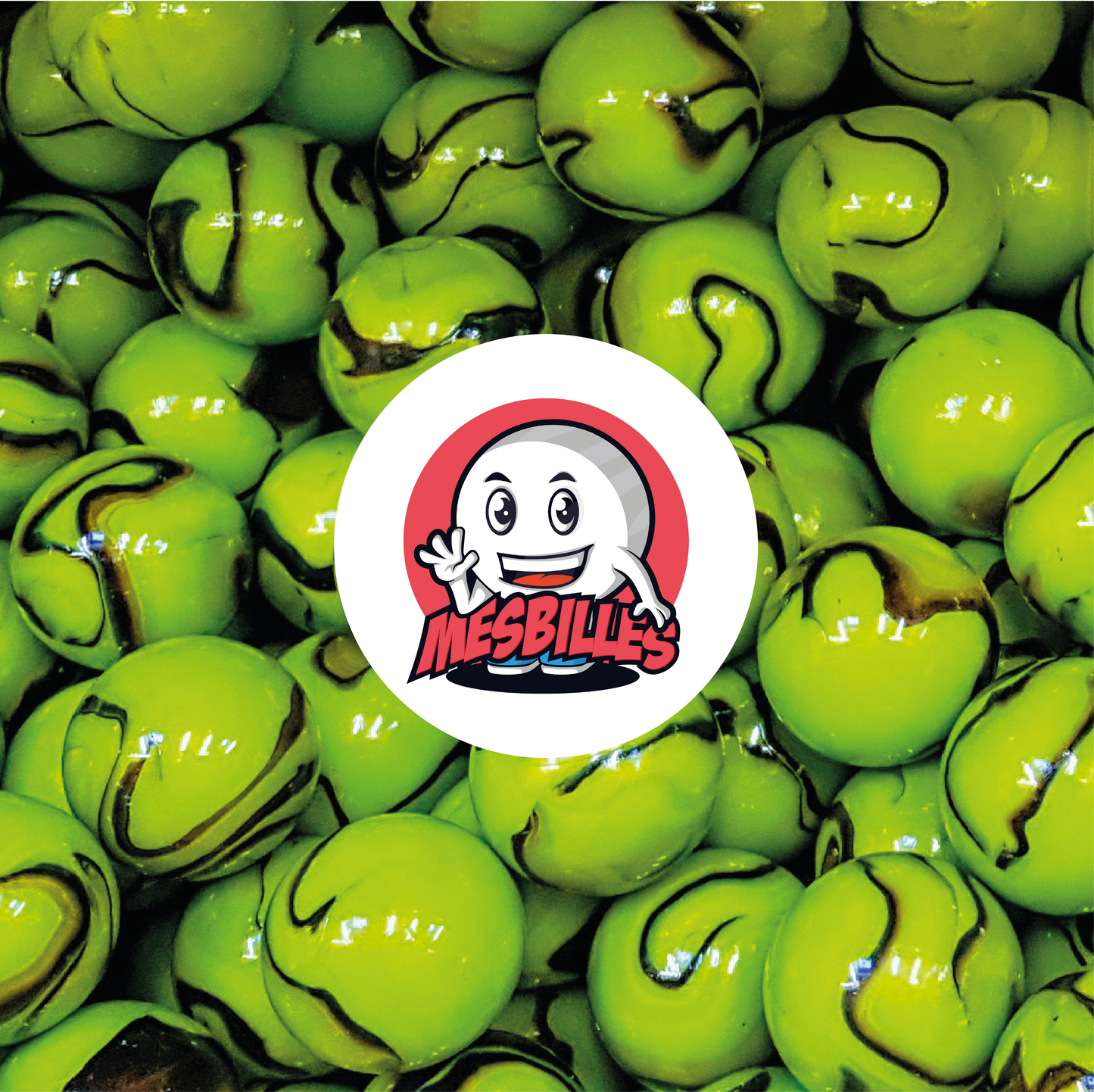 1 Murmel Green-Turtle 16 mm