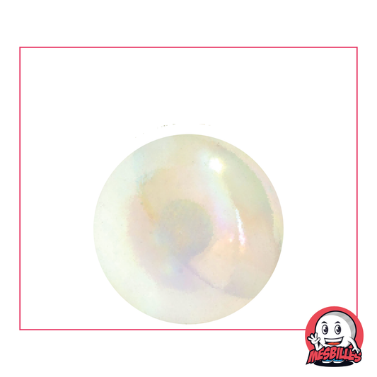 Bille Irisé Cristal 25 mm, bille en verre translucide, aspect irisé pour decorations  scintillantes